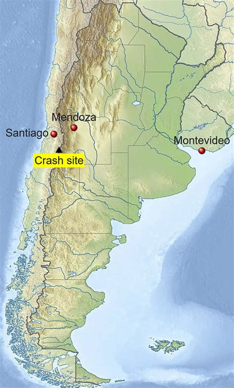 1972 andes plane crash location map|andes plane crash site today.